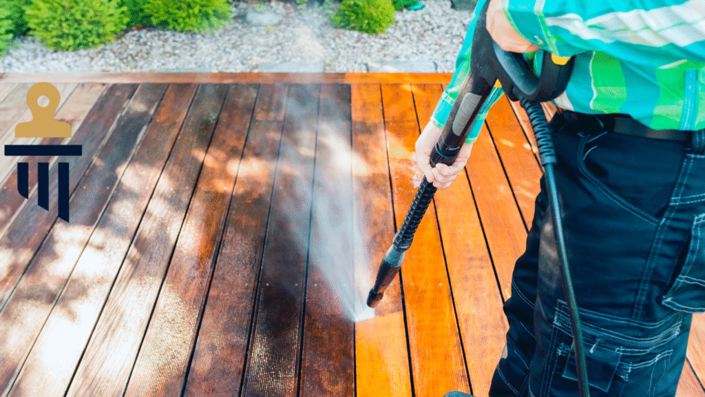 Commercial Power Washer Cleaning in Severna Park